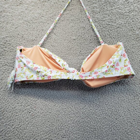 J. Crew cloud meadow blue floral Knot bandeau bikini top - Picture 6 of 9